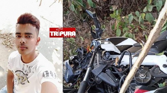 Making Videos while Riding bike : Boy died in Road Mishap at Bishalgarh Making Videos while Riding bike : Boy died in Road Mishap at Bishalgarh